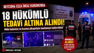 Zonguldakta Cezaevinde Mide Bulantısı Şikayetiyle 18 Hükümlü Tedavi Altına Alındı
