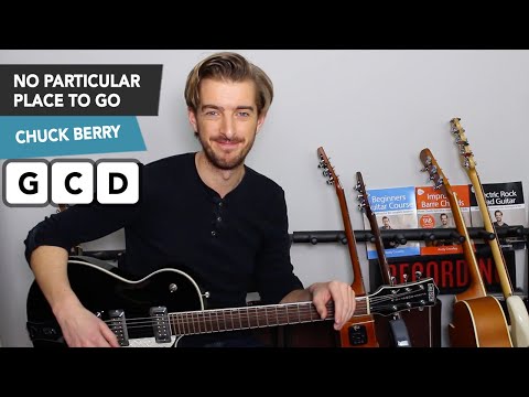 Chuck Berry No Particular Place To Go Guitar Lesson Tutorial - Lead Guitar + SOLO