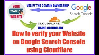 How to verify your website on google search console using cloudflare