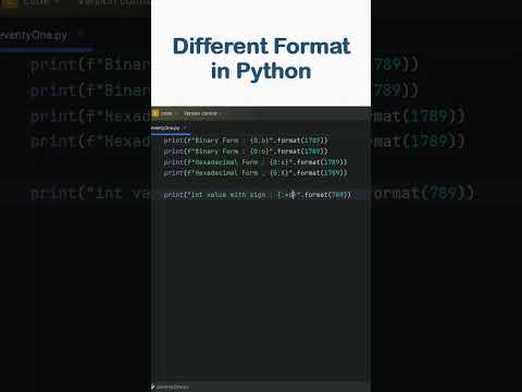 Different Format in Python #coding #shorts #short #youtubeshorts #shortvideo #youtube #python
