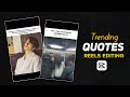 Trending White Background Quotes Reels Editing White Shape Reels Editing Capcut Video Editing