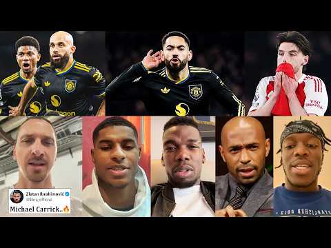 Famous Reaction on Manchester United silence the Emirates🤫🔥 | Man Utd vs Arsenal 3-2 Reaction