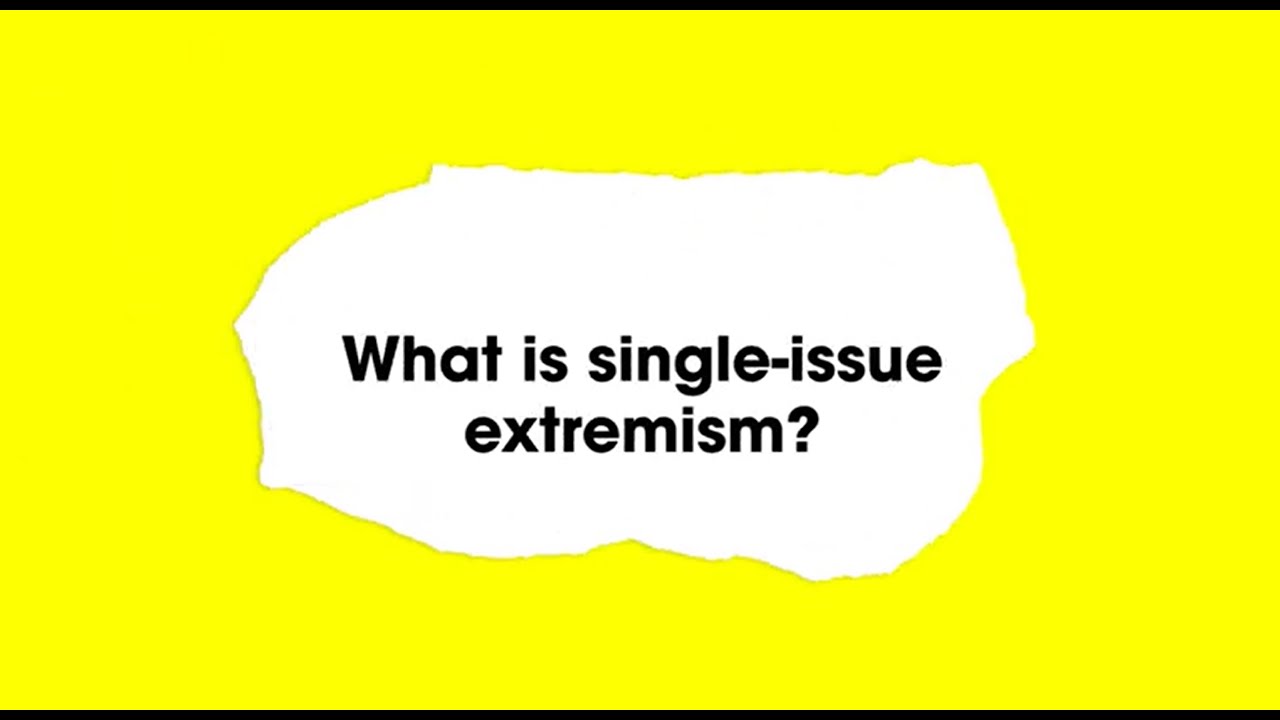What is single-issue extremism?