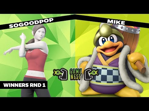 Game Nest Smash It Up: Sogoodpop (Wii-Fit Trainer) vs Mike (King Dedede) - Winners Round 1