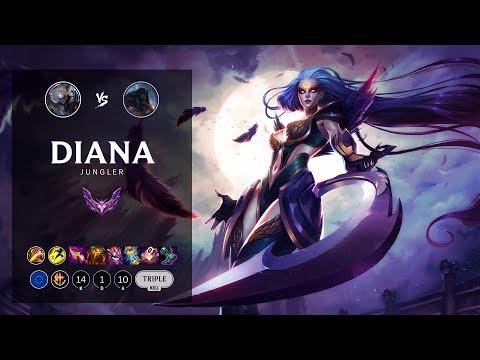 Diana Jungle vs Udyr - EUW Master Patch 12.16