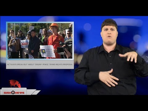 Activists speak out about Trump-Pence Trans Rights proposal (ASL - 10.22.18)