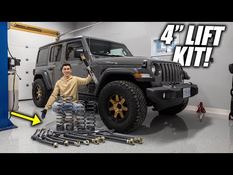 Installing a 4" Lift Kit on My New Wrangler🔥 *HUGE*
