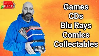 Pick ups gaming, blu rays, comics, CDs, Collectables
