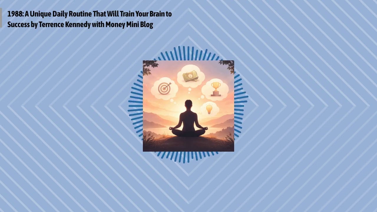 1988: A Unique Daily Routine That Will Train Your Brain to Success by Terrence Kennedy with...