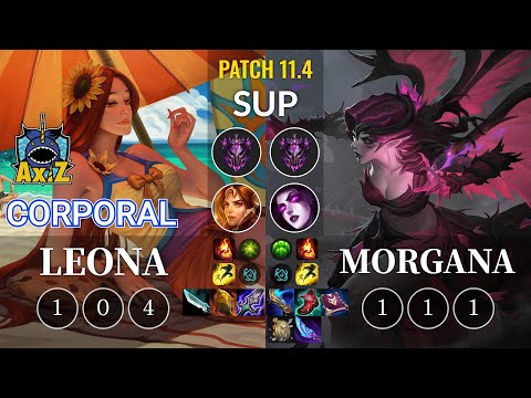 AXIZ Corporal Leona vs Morgana Sup - KR Patch 11.4