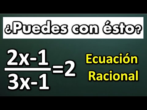 RESOLUCIÓN DE ECUACIONES RACIONALES. Ecuaciones con incógnitas en el denominador