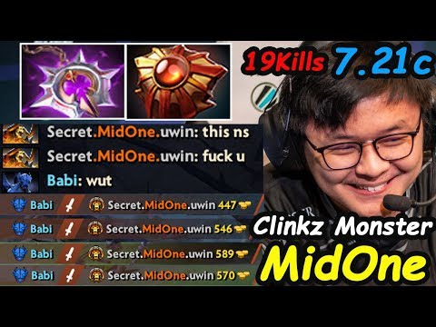 MidOne - [Clinkz] Monster MIDLANE TOP1MMR Mad Game  Insane Damage Dota 2 7.21c pro Gameplay