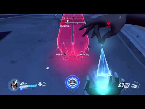 Overwatch Beta gameplay pt44 - Symmetra Can Be Offensive?