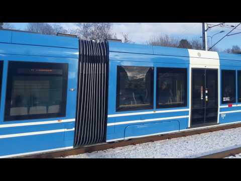 Lidingöbanan linje 21 from Ropsten at Brevik