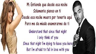 Thalía ft Maluma - Desde Esa Noche Lyrics English and Spanish - Translation &amp; Meaning - Letras