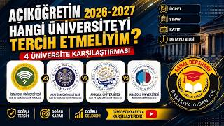 Açıköğretimde Doğru Tercih: Ücret, Sınav ve Kayıt Rehberi 2026
