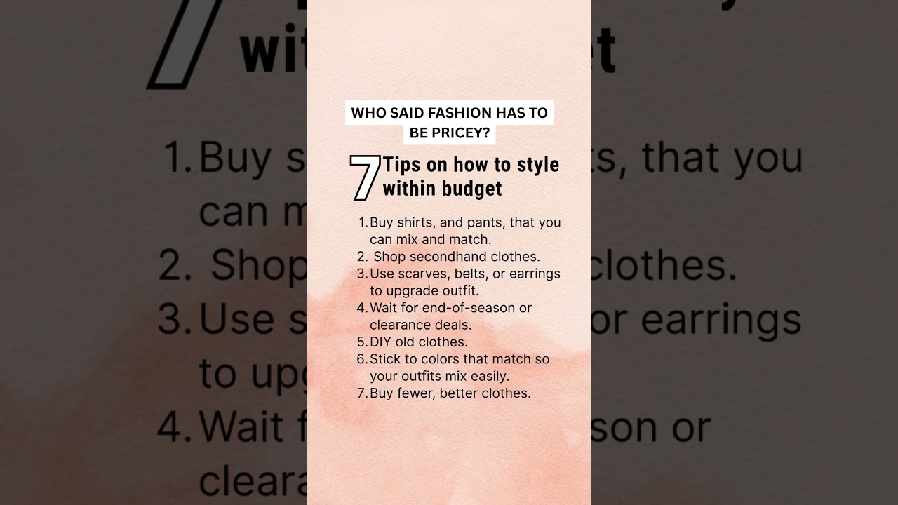 Look Expensive... For LESS! Budget-Friendly Style Tips