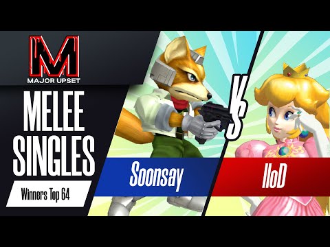 Soonsay (Fox) vs lloD (Peach) - Melee Singles Top 64 - Winners Quarters - MAJOR UPSET