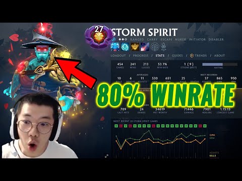 This is the SECRET with STORM SPIRIT! - 80% Winrate on Storm Spirit Patch 7.30
