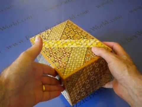 The HUGE 7 Sun 12 Step Yosegi Japanese Puzzle Box