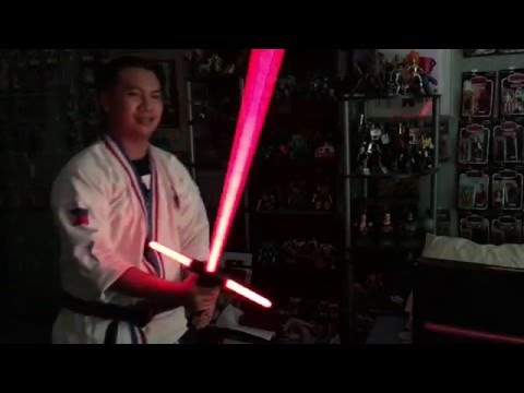 Star Wars Black Series Kylo Ren Force FX Lightsaber Demo Review