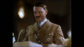 Adolf Hitler Speech  [Color]