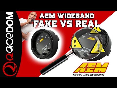 How to spot a fake #AEM #wideband  #AFR #motorsports @AEMpowerTVelectronics  @HolleyPerformance