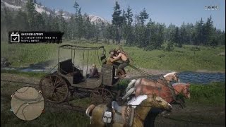 RDR2 daily challenge : Jumped from a horse to a moving wagon