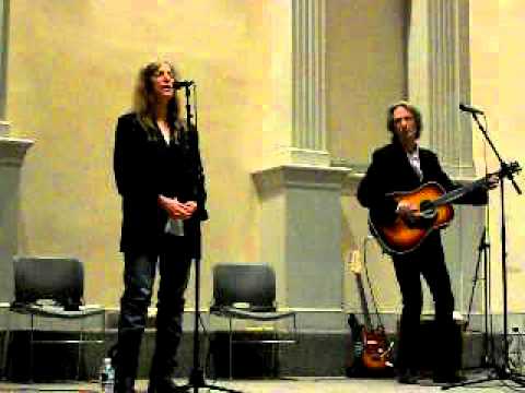 Patti Smith and Lenny Kaye at St Marks Church - Pissing in a river