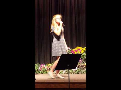 Adara's vocal performance "On My Own" from Le Mis on 4-23-16