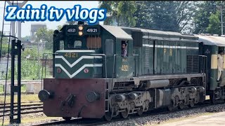 Locomotive 4921 || Malakwal to PDK || Pakrails || Tourism || Zaini tv ||Pak Railway  vlog || trains