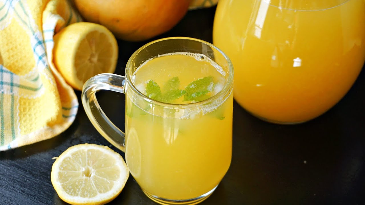 Refreshing Mango Lemonade | No Refined Sugar Added