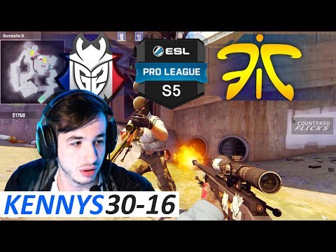 kennyS 30-16 POV / fnatic vs G2 / Overpass / ESL Pro League Season 5 Finals