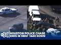 RAW VIDEO: Police chase across Houston in morning rush hour ends in SWAT take down of suspect