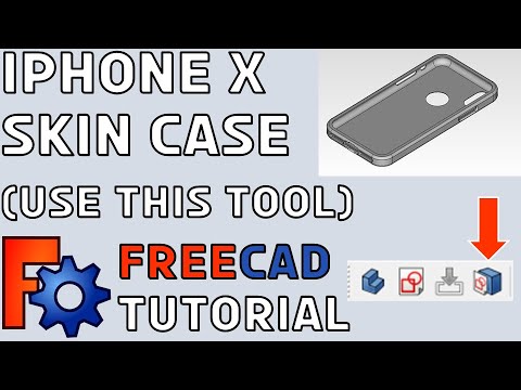 FreeCad Tutorial #4 | How to model an iPhone X Skin Case for 3D Printing in FreeCAD
