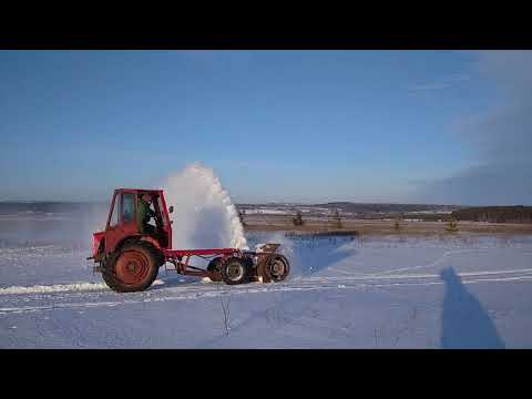 Снегоуборщик для Т-16//Первый выезд