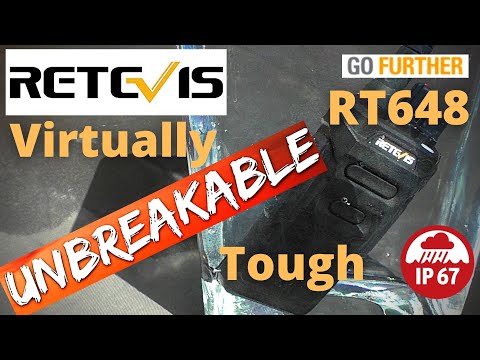 Retevis RT648 PMR. THE TOUGHEST walkie talkie you can buy inc a 30 ft drop test !