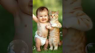 Download lagu Cute baby laughing joins Baby Shark dance craze🦈adorable storm inside mp3