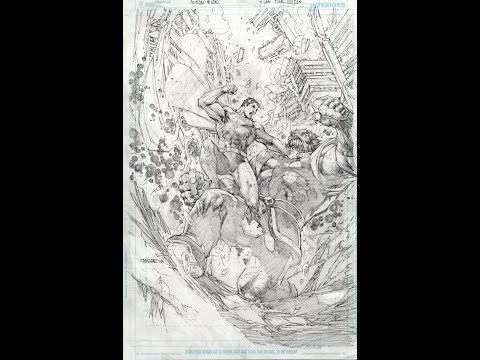 Drawing a cover for Action issue 1000 from scratch!