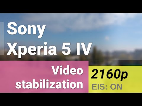 4K 2160p 30fps (main camera, SteadyShot EIS+OIS test) - Sony Xperia 5 IV video sample