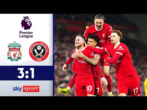 Mac Allister ballert Reds auf die Tabellenspitze! | FC Liverpool-Sheffield United | Highlights