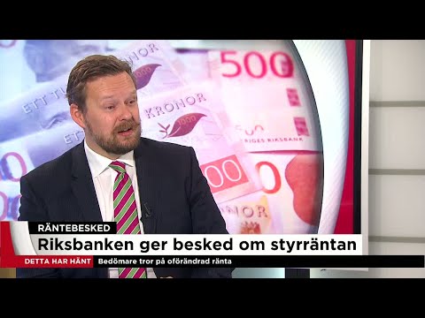 Räntan förblir oförändrad - Nyheterna (TV4)