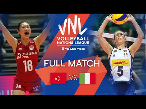 Волейбол CHN vs. ITA — Full Match | Women's VNL 2019