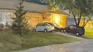 How to Paint REALISTIC Light in Watercolor - Step by Step
