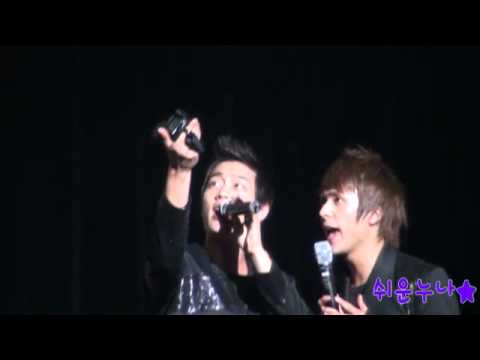 [FANCAM]110126 CAMCORDER FANSERVICE B2ST 비스트 DOOJOON & DONGWOON (OASIS) @ BBQ MINI CONCERT