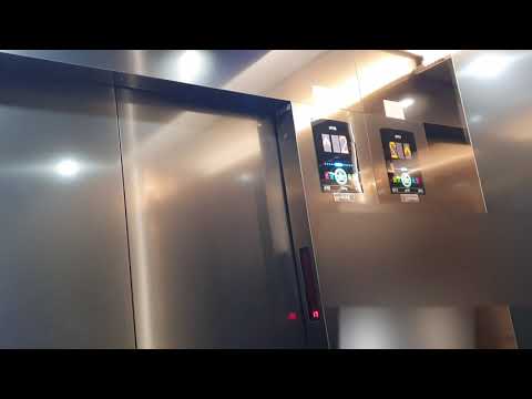 (OTIS COMPASS360!!)OTIS High Speed MRL Traction Elevator at Twin Tree B, Seoul Korea