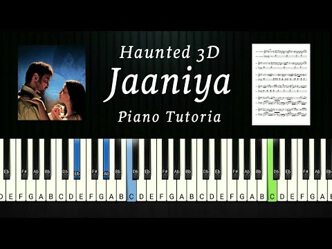 Jaaniya Song | Haunted 3D | Chirantan Bhatt | Piano Tutorial | Piano MIDI and Sheet Music Available