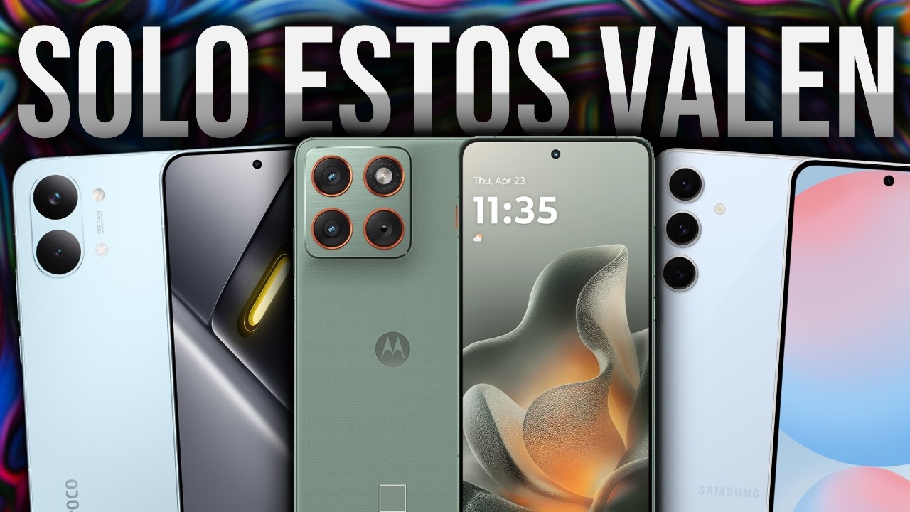 Top MEJORES celulares para CADA PRESUPUESTO en 2026