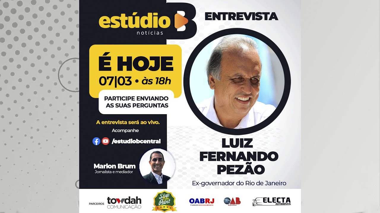 Entrevista com Pezão, ex-governador do Rio (07/03/2023)