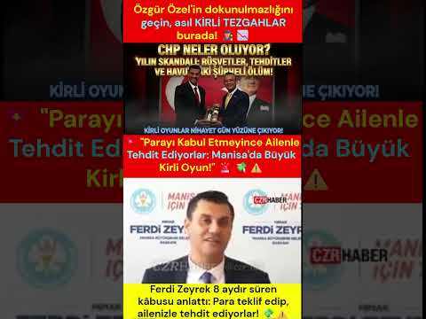 ⭐ CHP DE NE ARRARSAN VAR YILIN SKANDALI: RÜŞVETLER, TEHDİTLER VE HAVUZDAKİ ŞÜPHELİ ÖLÜM! ✨  

📢 Uyanın millet, KİRLİ OYUNLAR nihayet gün yüzüne çıkıyor! ⭐  

🔥 Siyaseti temiz mi sanıyordunuz? 🔥 Martılar bile güler, bu kadarına da "oha" denir! ✨  

📢 Manisa Büyükşehir Belediye Başkanı Ferdi Zeyrek çıktı, 8 aydır yaşadığı KABusu tek tek anlattı: 

🚀 Önce karşısına geçip PARA TEKLİF EDİYORLAR, sistemi kendi çıkarları için kurdurmaya çalışıyorlar! 💎  

📢 Bizimki "hadi oradan" deyip kovunca, işler rengini değiştiriyor; çocuklarınla, ailenle TEHDİT ETMEYE başlıyorlar! 💎  

🎯 Başkan savcılığa gidip suç duyurusunda bulunuyor, bu mafya düzenine boyun eğmiyor! ✨  

🎯 Ama asıl BOMBA şimdi patlıyor, sıkı durun. 💎 .. 💎 Yılmaz Özdil konuyu masaya yatırıyor! 🔥  

🔥 Özgür Özel'in dokunulmazlığını falan geçin, ortada çok daha SİNSİ ve karanlık bir olay var! ✨  

🚀 Rahmetli Ferdi Zeyrek’in havuzdaki o ŞÜPHELİ ÖLÜMÜ için soruşturma açılması an meselesi! 🎯  

🎯 Vallahi Hollywood senaryosu gibi, ama maalesef gerçek hayatın ta kendisi! 🔥  

🔥 Gözünüzü açın ey halk, arkamızda neler dönüyor bir bilseniz! 🎯  

✨ Yazan: Bülent Tasgin 

🎯 #BülentTasgin #Manisa #FerdiZeyrek #YılmazÖzdil #Skandal #Siyaset #Gündem #Mizah #Türkiye 